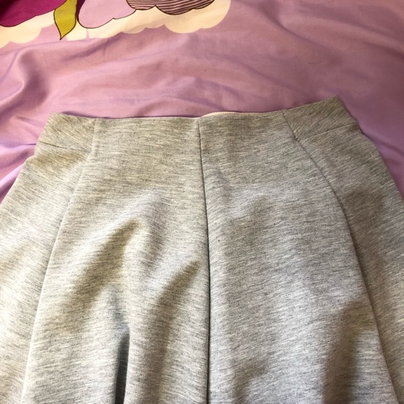 Grey jersey circle skirt - Picture 3 of 3